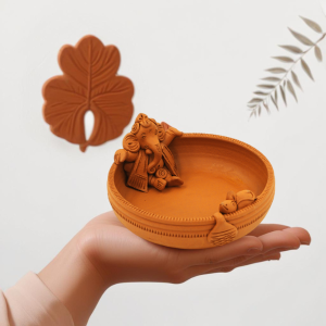 Terracotta Ganesha Flower Urli For Pooja And Home Decor| Festive Decor Product| Ganesh Chaturthi