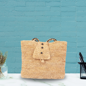 Banana Fiber Long Handled Purse Perfect For Daily Travel