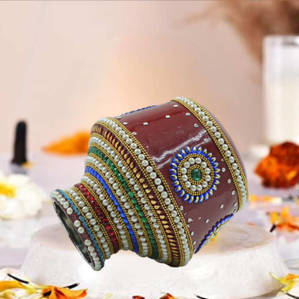 Traditional Kalash With Goddess Gauri| Divine Kalash For Vrathas