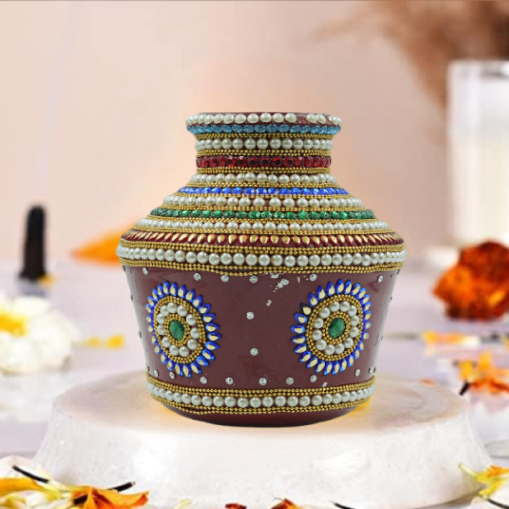 Traditional Kalash With Goddess Gauri| Divine Kalash For Vrathas