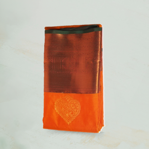 Sunset Glow Maheshwari Cotton Silk Handloom Saree