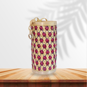 Stylish Pink Bamboo Lamp Cover