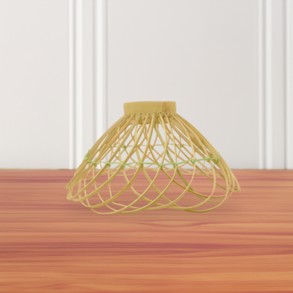 Handcrafted Kitchen Essential Minimalistic Bamboo Round Fruit Bowl